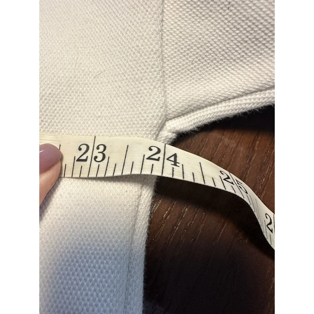 ADIDAS Woven 3/4 ZIP GOLF White Pullover L-XL‎ W Pouch Pockets
